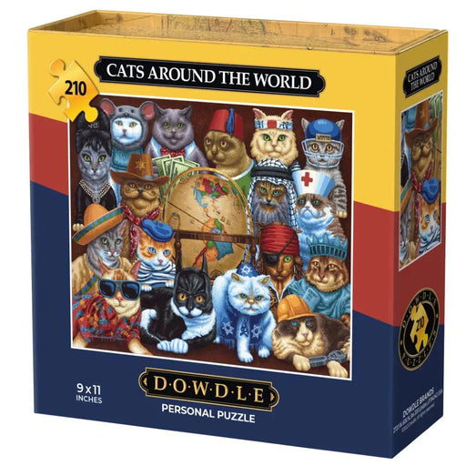 Cats Around the World 210 Piece Jigsaw Puzzle Dowdle - for just $11.99! 