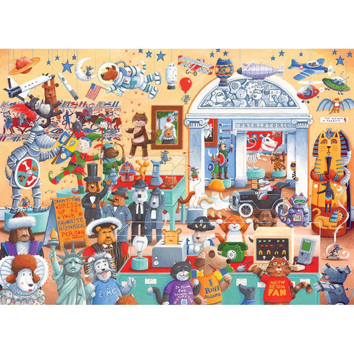 Cats & Dog Museum 350 Piece Family Jigsaw Puzzle Cobble Hill - for just $17.99! 