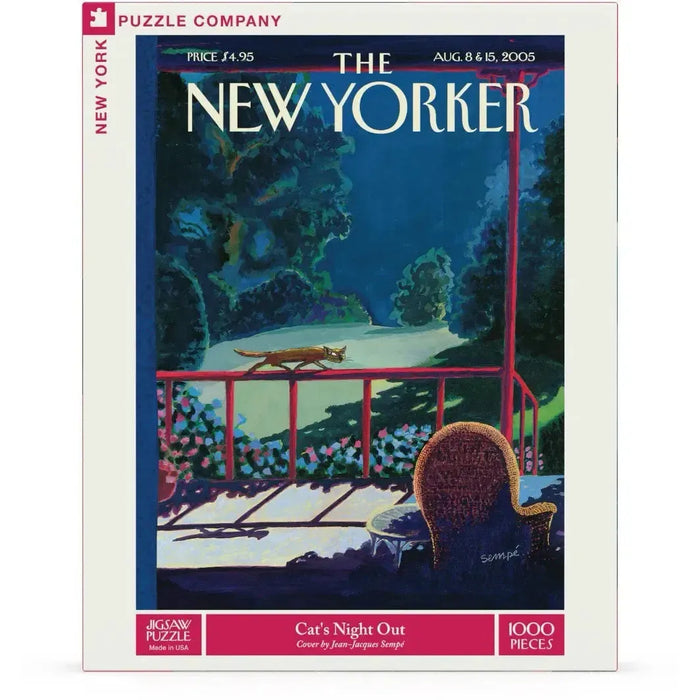 Cat's Night Out The New Yorker 1000 Piece Jigsaw Puzzle NYPC - for just $28.99! 