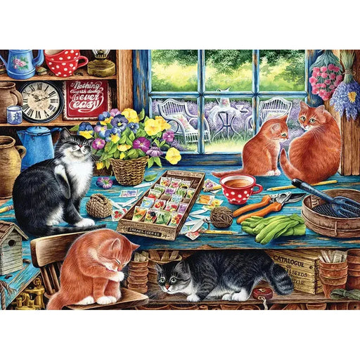 Cats Retreat 1000 Piece Jigsaw Puzzle Cobble Hill - for just $19.99! 