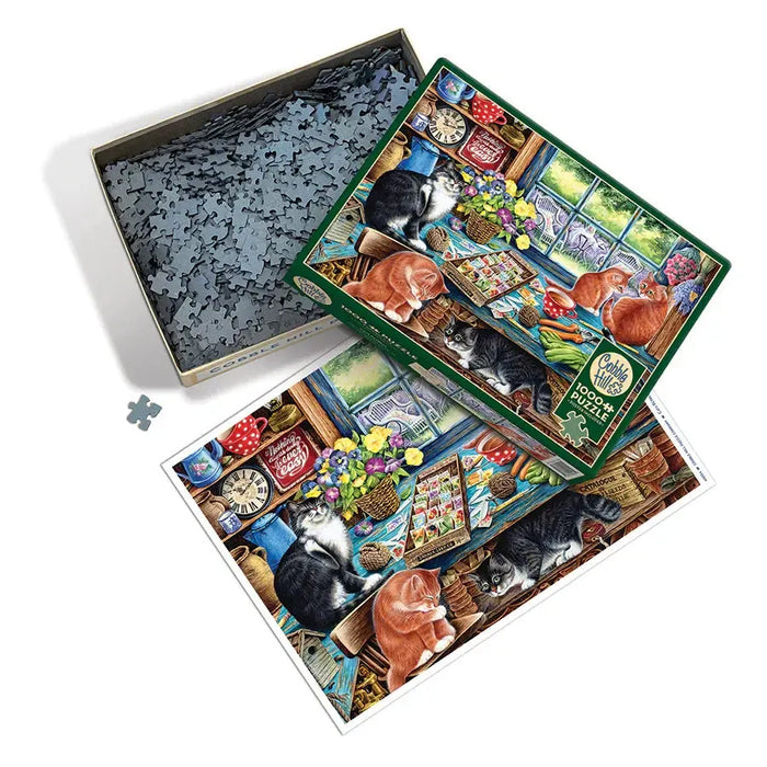Cats Retreat 1000 Piece Jigsaw Puzzle Cobble Hill - for just $19.99! 