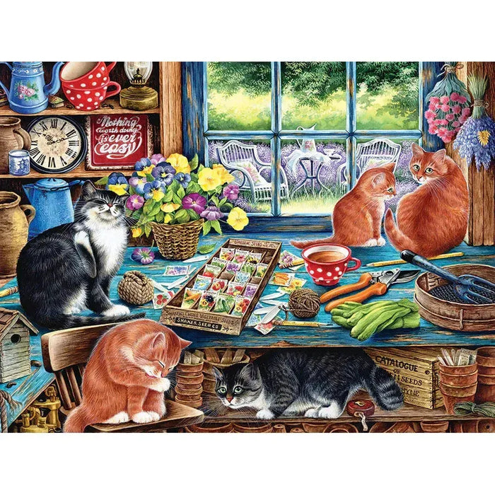 Cats Retreat 1000 Piece Jigsaw Puzzle Jack Pine - for just $14.99! 