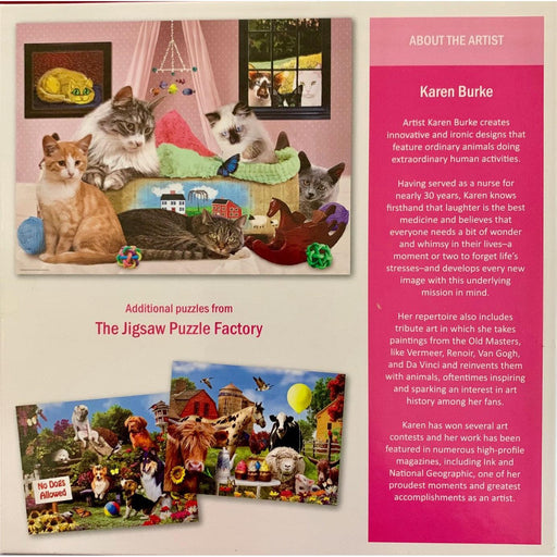 Cats & a Cradle A Bit of Whimsy 500 Piece Jigsaw Puzzle Leap Year - for just $14.99! 