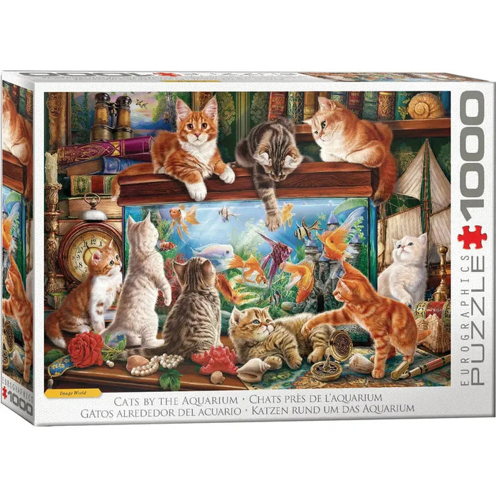 Cats by the Aquarium 1000 Piece Jigsaw Puzzle Eurographics - for just $21.99! 