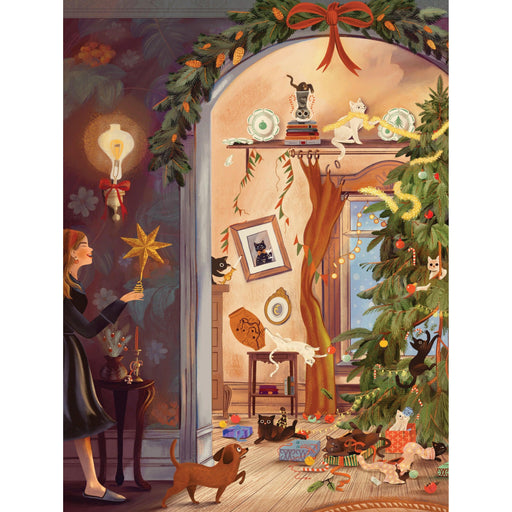 Cats in December by Adelina Lirius 1000 Piece Jigsaw Puzzle NYPC - for just $28.99! 