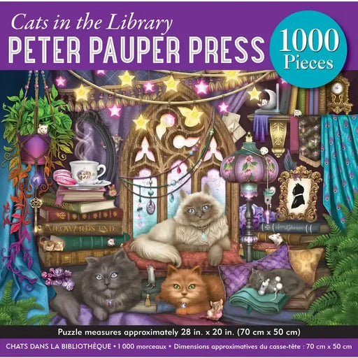 Cats in the Library 1000 Piece Jigsaw Puzzle Peter Pauper - for just $19.99! 