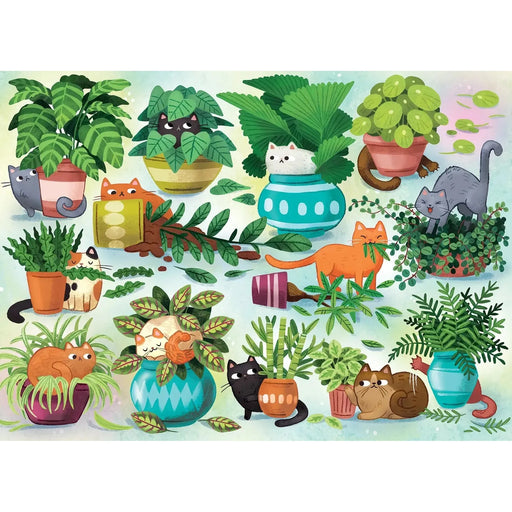 Cats vs Plants 500 Piece Jigsaw Puzzle Cobble Hill - for just $17.99! 
