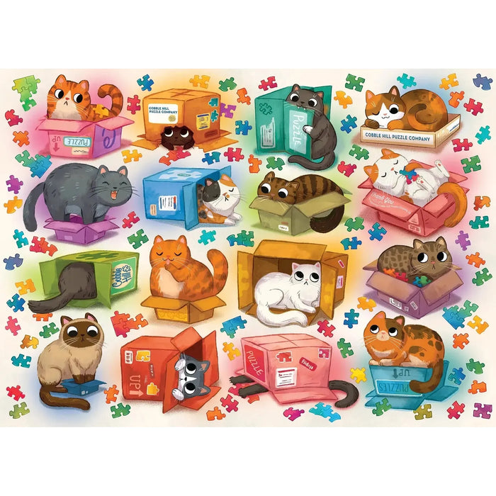 Cats vs Puzzles 1000 Piece Jigsaw Puzzle Cobble Hill - for just $19.99! 