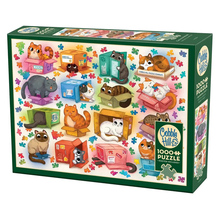 Cats vs Puzzles 1000 Piece Jigsaw Puzzle Cobble Hill - for just $19.99! 