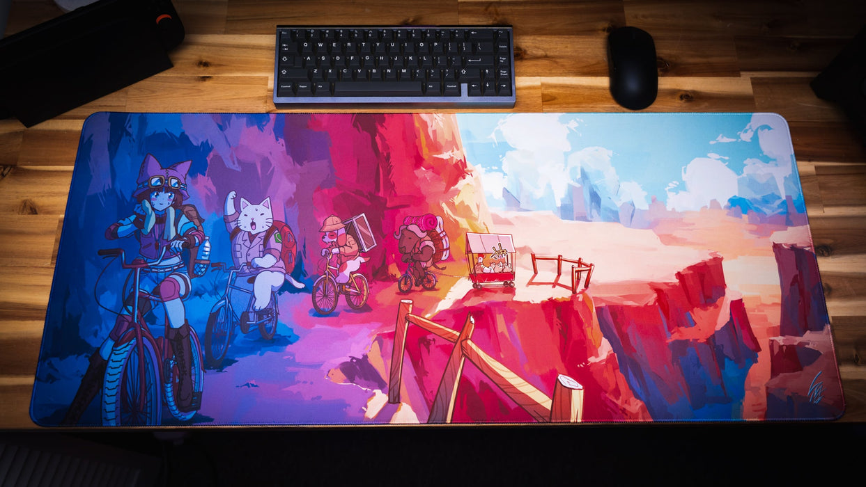 "Meowtain Expedition" — Catscapades Deskmat - for just $49.95! 