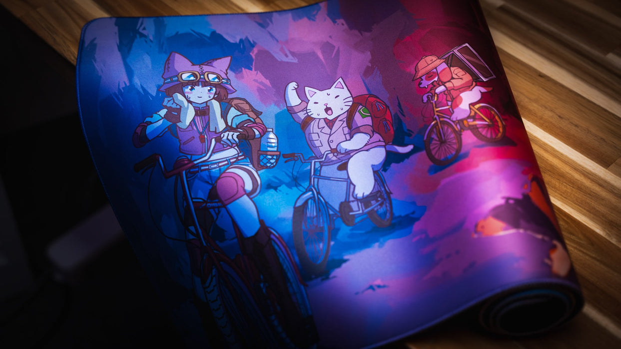 "Meowtain Expedition" — Catscapades Deskmat - for just $49.95! 