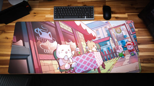 "Kittenberg Cafe" — Kawaii Deskmat - for just $49.95! 