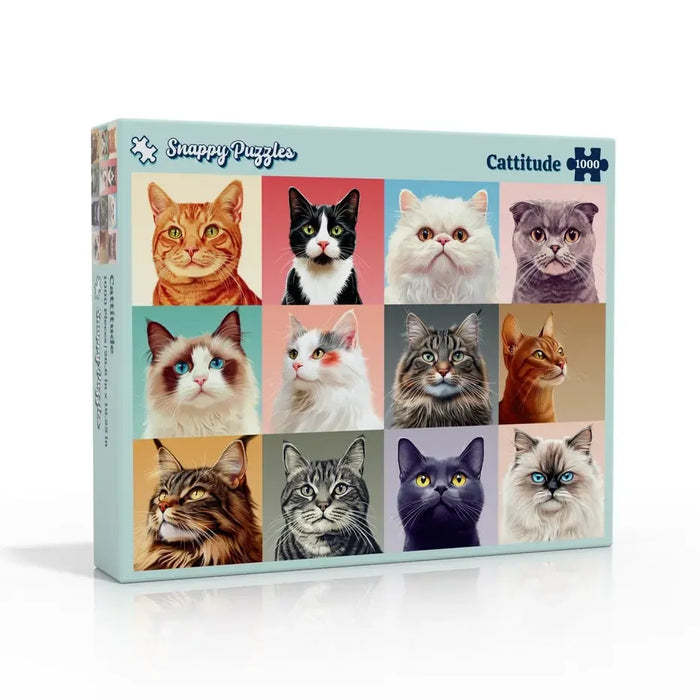 Cattitude 1000 Piece Jigsaw Puzzle Snappy - for just $34.99! 