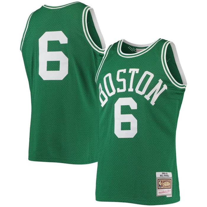 Bill Russell Boston Celtics Mitchell & Ness Green 1962-63 Hardwood Classics Swingman Player Jersey - Just $149.99! Shop now at Retro Gaming of Denver