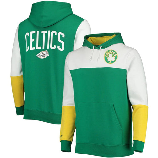 Boston Celtics Mitchell & Ness Fusion Fleece 2.0 Hoodie - Premium Sweatshirts, Hoodies, & Jackets - Basketball - Just $99.99! Shop now at Retro Gaming of Denver