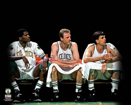 Robert Parish, Larry Bird, & Kevin McHale Boston Celtics 8" x 10" Blackout Basketball Photo - for just $9.99! 