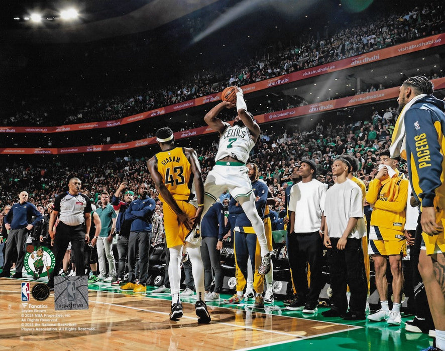 Jaylen Brown Game-Tying 3-Pointer Boston Celtics 8" x 10" 2024 Conference Finals Photo - for just $9.99! 