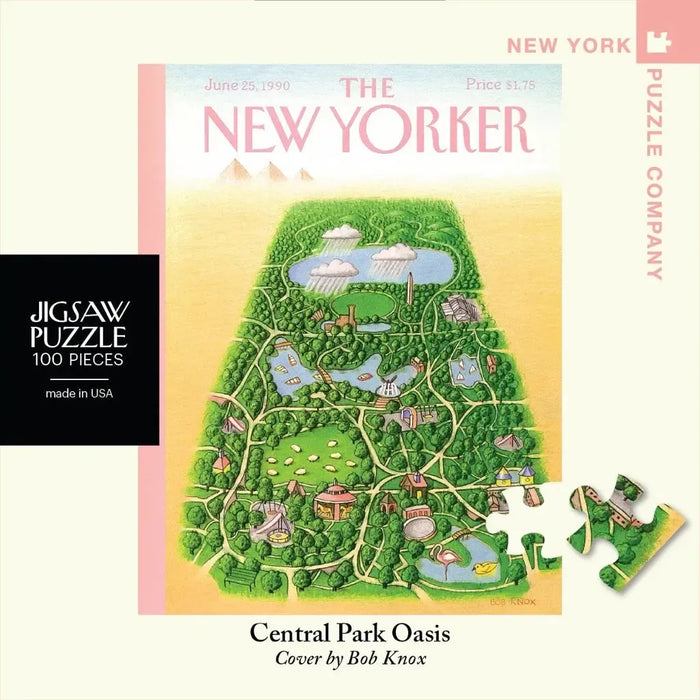 Central Park Oasis The New Yorker 100 Piece Mini Jigsaw Puzzle NYPC - for just $14.99! 