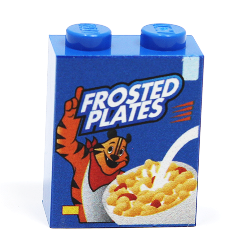 Frosted Plates Cereal - Custom Printed 1x2x2 Brick (LEGO) - Premium Custom LEGO Parts - Just $2! Shop now at Retro Gaming of Denver