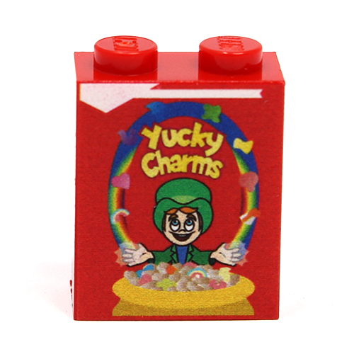 Yucky Charms Cereal - Custom Printed 1x2x2 Brick - Premium Custom LEGO Parts - Just $2! Shop now at Retro Gaming of Denver