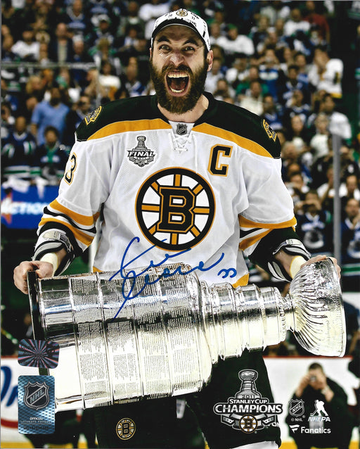 Zdeno Chara 2011 Stanley Cup Boston Bruins Autographed 8" x 10" Hockey Photo - for just $119.99! 