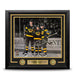 Zdeno Chara, Brad Marchand, Patrice Bergeron Boston Bruins Autographed 16x20 Framed Blackout Photo - for just $399.99! 