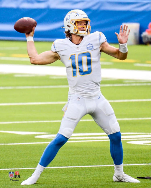 Justin Herbert in Action Los Angeles Chargers 8" x 10" Football Photo - for just $9.99! 