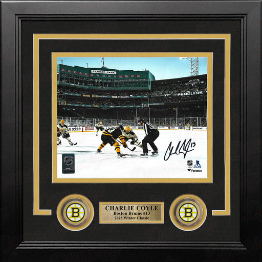 Charlie Coyle 2023 Winter Classic Boston Bruins Autographed 8" x 10" Framed Hockey Photo - for just $79.99! 