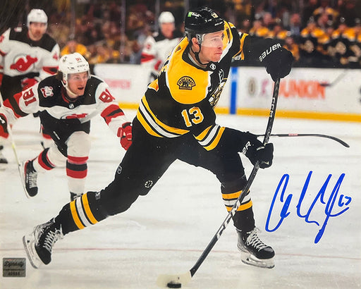 Charlie Coyle in Action Boston Bruins Autographed 11" x 14" Hockey Photo - for just $59.99! 