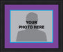 NBA Basketball Photo Picture Frame Kit - Charlotte Hornets (Purple Matting, Blue Trim) - for just $29.99! 
