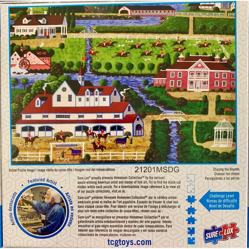 Chasing the Hounds Hometown Collection 1000 Piece Jigsaw Puzzle Sure Lox - for just $14.99! 