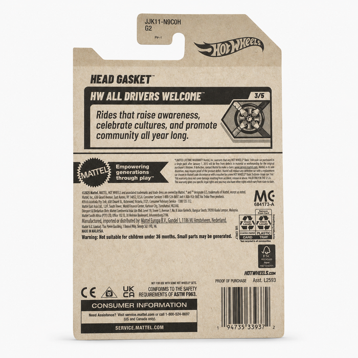 Hot Wheels Head Gasket | All Drivers Welcome Series 3/5 - for just $2.49! 