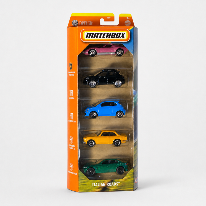 Matchbox Italian Roads 5 Pack Die-Cast Set - for just $11.99! 
