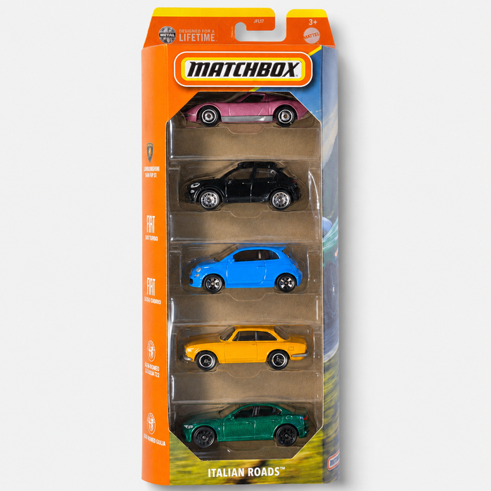 Matchbox Italian Roads 5 Pack Die-Cast Set - for just $11.99! 