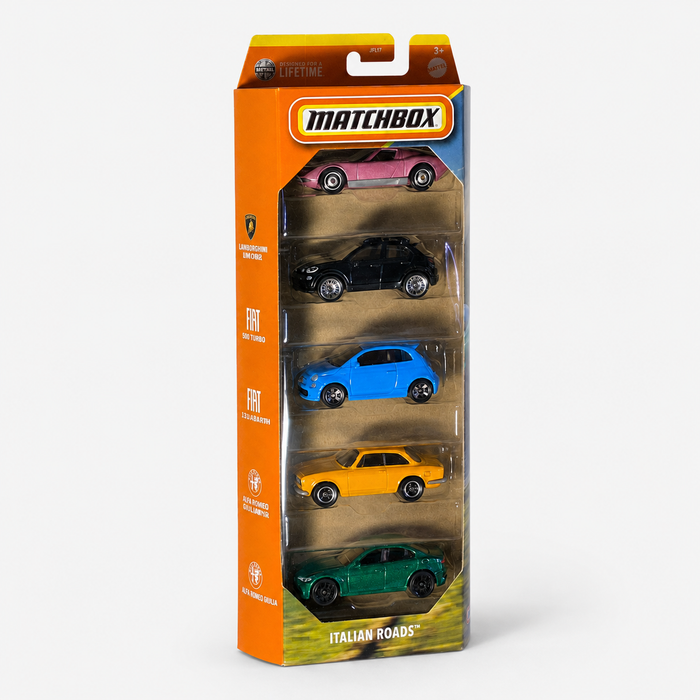 Matchbox Italian Roads 5 Pack Die-Cast Set - for just $11.99! 