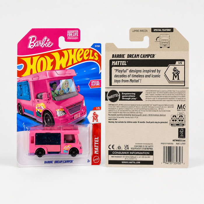 Hot Wheels Barbie Dream Camper | Mattel Series 1/5 - 21/250 - for just $2.99! 