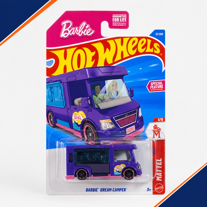 Hot Wheels Barbie Dream Camper | Mattel Series 1/5 - 21/250 - for just $1.99! 