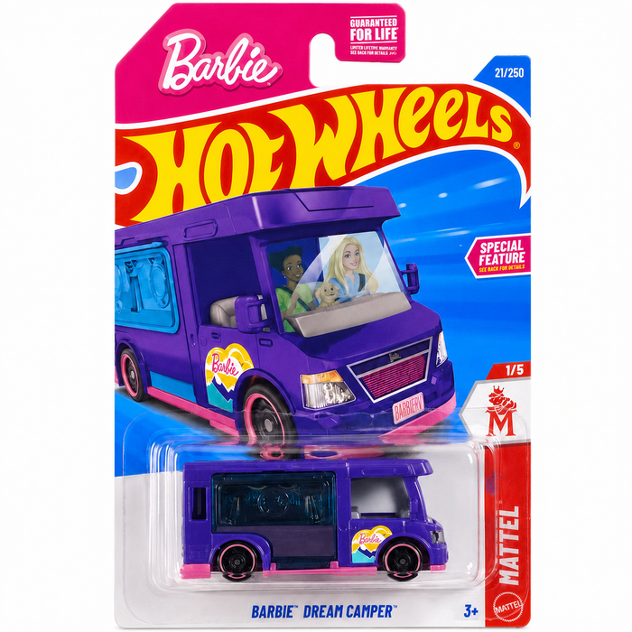 Hot Wheels Barbie Dream Camper | Mattel Series 1/5 - 21/250 - for just $1.99! 