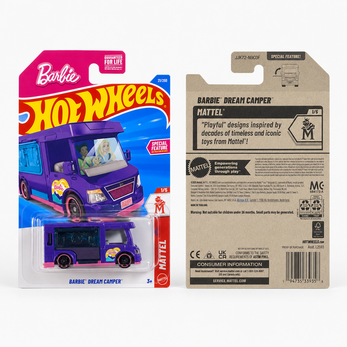 Hot Wheels Barbie Dream Camper | Mattel Series 1/5 - 21/250 - for just $1.99! 