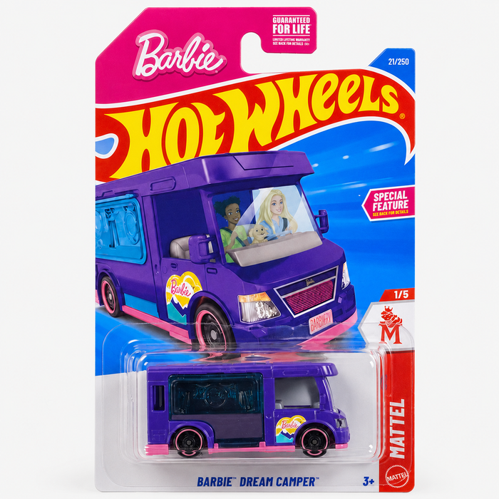Hot Wheels Barbie Dream Camper | Mattel Series 1/5 - 21/250 - for just $1.99! 