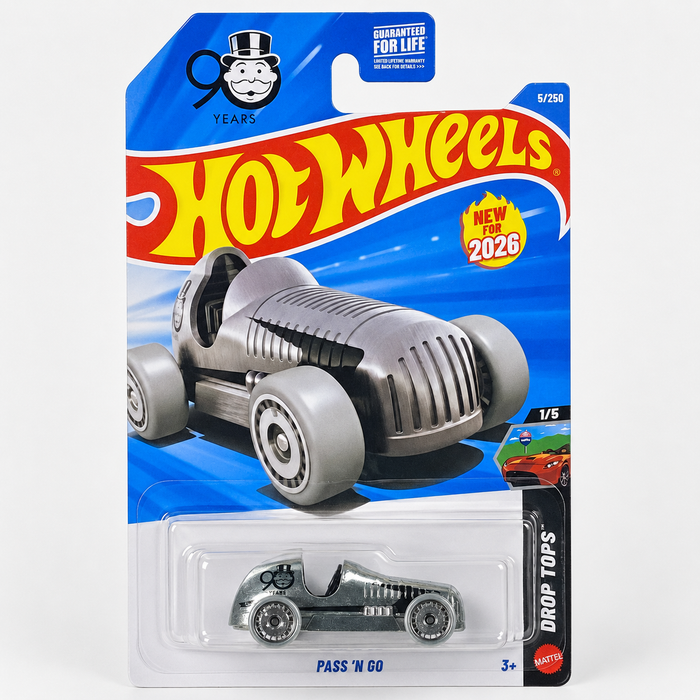 Hot Wheels Pass ’N Go 2026 | Drop Tops Series 1/5 - 5/250 - for just $2.99! 