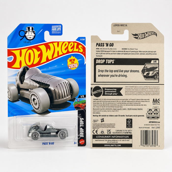 Hot Wheels Pass ’N Go 2026 | Drop Tops Series 1/5 - 5/250 - for just $2.99! 