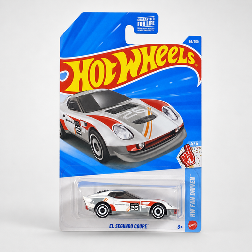 White Hot Wheels El Segundo Coupe | Fan Driven Series 4/5 - 96/250 - for just $2.49! 