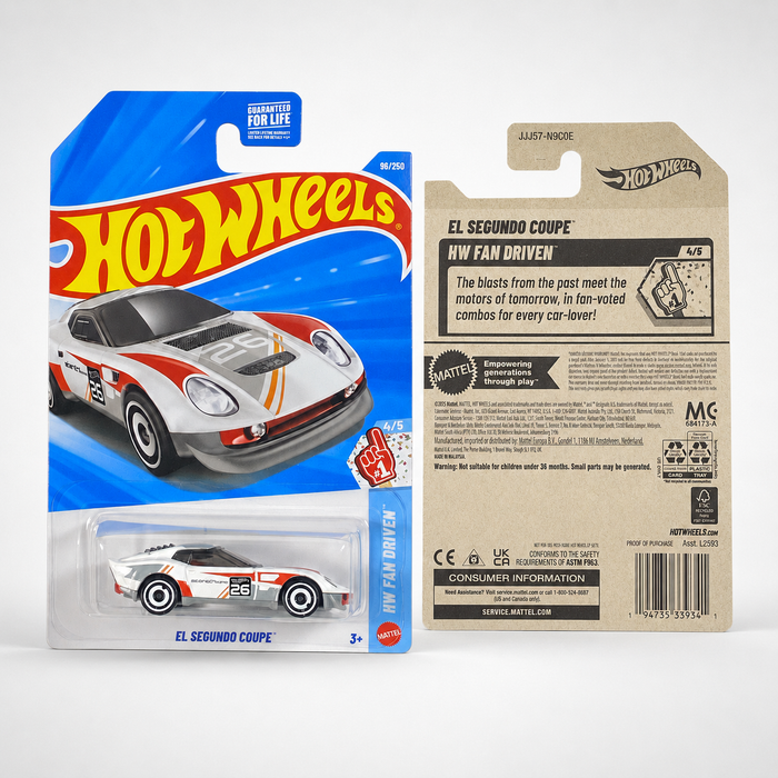 White Hot Wheels El Segundo Coupe | Fan Driven Series 4/5 - 96/250 - for just $2.49! 