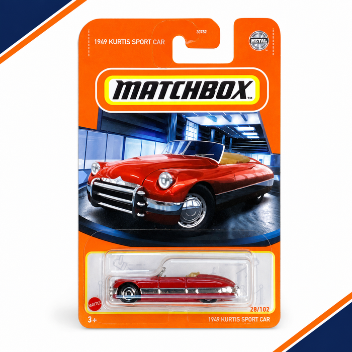 Matchbox 1949 Kurtis Sport Car Red 28/102 Die-Cast Convertible - for just $2.49! 