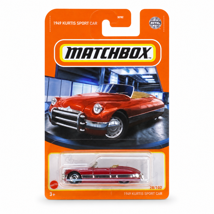 Matchbox 1949 Kurtis Sport Car Red 28/102 Die-Cast Convertible - for just $2.49! 