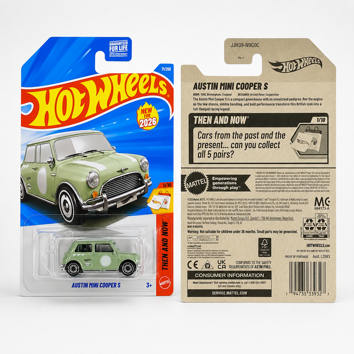 Hot Wheels Austin Mini Cooper S | Then and Now Series 1/10 - 71/250 - for just $2.49! 
