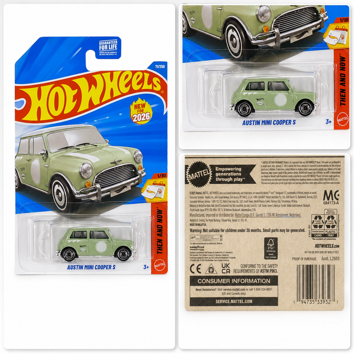 Hot Wheels Austin Mini Cooper S | Then and Now Series 1/10 - 71/250 - for just $2.49! 