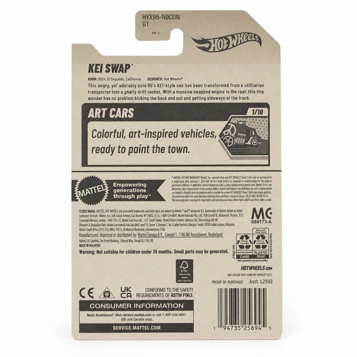 Hot Wheels Kei Swap | Art Cars Series 1/10 - 11/250 - for just $2.49! 