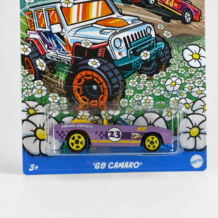 Hot Wheels ’69 Camaro Spring Circuit 2/5 Purple Die-Cast Car V1405 - for just $2.49! 